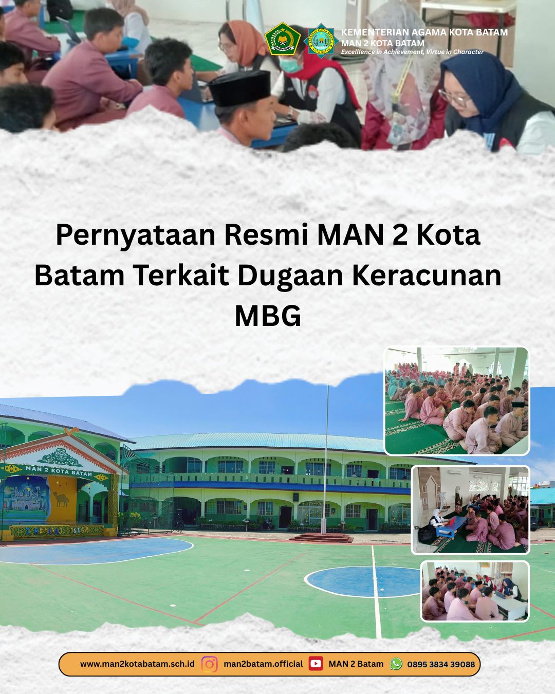 MAN 2 Kota Batam : Pernyataan Resmi MAN 2 Kota Batam Terkait Dugaan Keracunan MBG